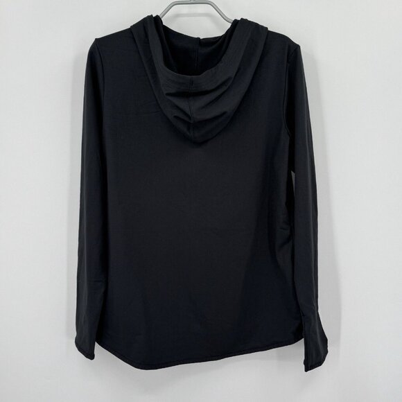 Under Armour Cold Gear Full Zip Hooded Jacket sz M Women's in Black Fleece Lined - Picture 9 of 11